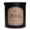 Colonial Candle Bougie parfumée Black Tuxedo - Mélange de cire de soja - Noir - 467 g
