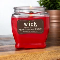 Colonial Candle Bougie parfumée Cinnamon Crumble - Mélange de cire de soja - Rouge - 425 g -Pas Cher Décoration Magasin 1000271791 210625 16542800699 MOOD DETAILS P000000001000271791 mood