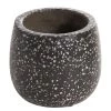 Twentyfour Bac à fleurs Braydon II - Terrazzo - Noir