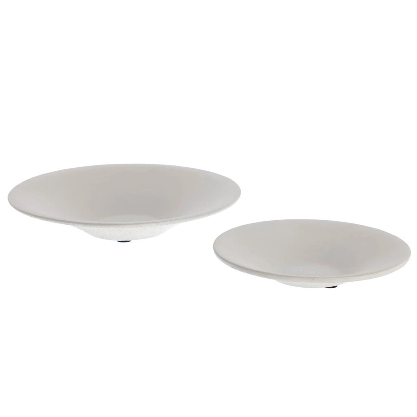 Twentyfour Plats (2 éléments) - Ciment - Blanc 1 Twentyfour Plats (2 éléments) - Ciment - Blanc