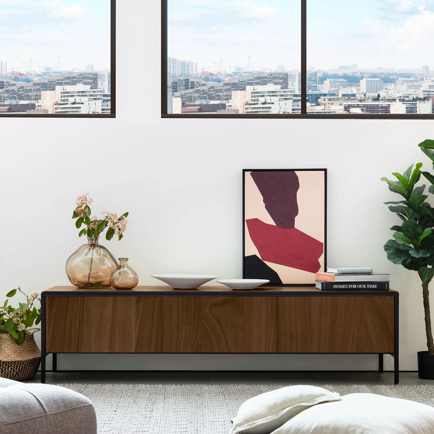 Twentyfour Plats (2 éléments) - Ciment - Blanc 3 Twentyfour Plats (2 éléments) - Ciment - Blanc – Image 3