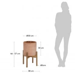 Twentyfour Bac à fleurs Dalva - Terre cuite - Cuivre 9 Twentyfour Bac à fleurs Dalva - Terre cuite - Cuivre -Pas Cher Décoration Magasin 1000276206 210625 13520300301 SKETCH DETAILS P000000001000276206 sketch