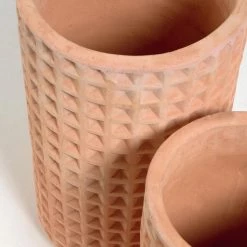 Twentyfour Bacs à fleurs Celi (2 éléments) - Terre cuite - Cuivre -Pas Cher Décoration Magasin 1000276207 210625 13520300304 DETAILS P000000001000276207