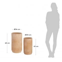 Twentyfour Bacs à fleurs Celi (2 éléments) - Terre cuite - Cuivre -Pas Cher Décoration Magasin 1000276207 210625 13520400306 SKETCH DETAILS P000000001000276207 sketch