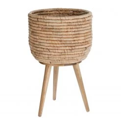 Twentyfour Bac à fleurs Colomba - Zostère / Jacinthe d’eau - Naturel