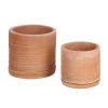 Twentyfour Bacs à fleurs Karlina (2 éléments) - Terre cuite - Cuivre