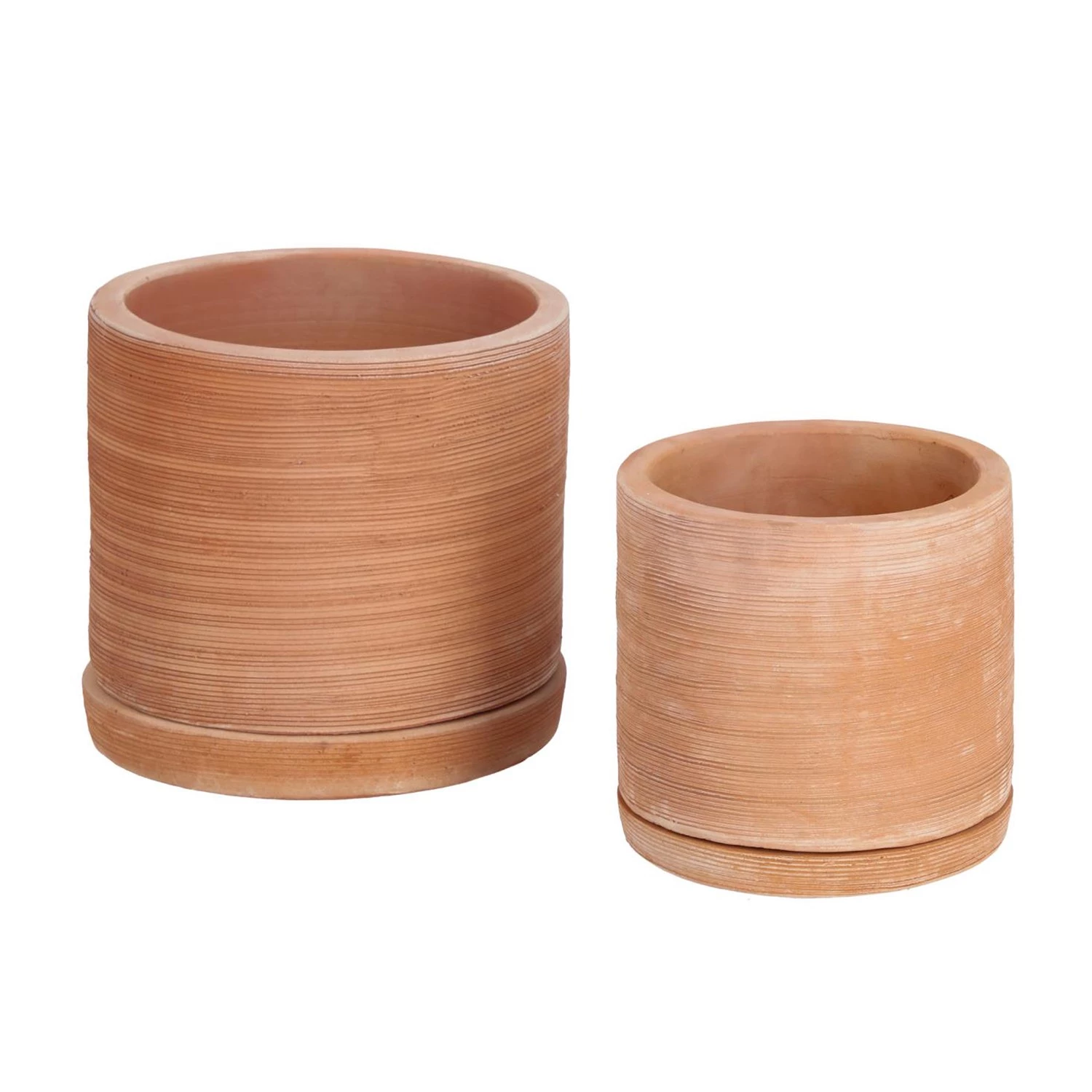 Twentyfour Bacs à fleurs Karlina (2 éléments) - Terre cuite - Cuivre 1 Twentyfour Bacs à fleurs Karlina (2 éléments) - Terre cuite - Cuivre