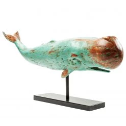 Kare Design Statuette Whale Base - Bleu - Métal / Pierre -Pas Cher Décoration Magasin 1000277533 210707 09460500022 DETAILS P000000001000277533