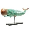 Kare Design Statuette Whale Base - Bleu - Métal / Pierre