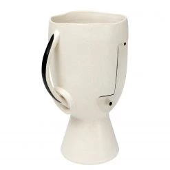 Kare Design Vase Face Pot - Gris - Pierre -Pas Cher Décoration Magasin 1000277544 210707 09473900111 DETAILS P000000001000277544