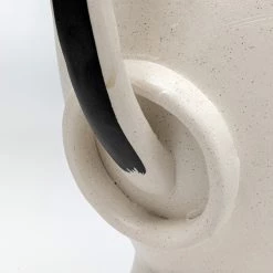 Kare Design Vase Face Pot - Gris - Pierre -Pas Cher Décoration Magasin 1000277544 210707 09475600127 DETAILS P000000001000277544