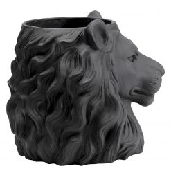 Kare Design Cache-pot déco Lion II - Noir - Matière plastique -Pas Cher Décoration Magasin 1000277546 210707 09480100132 DETAILS P000000001000277546