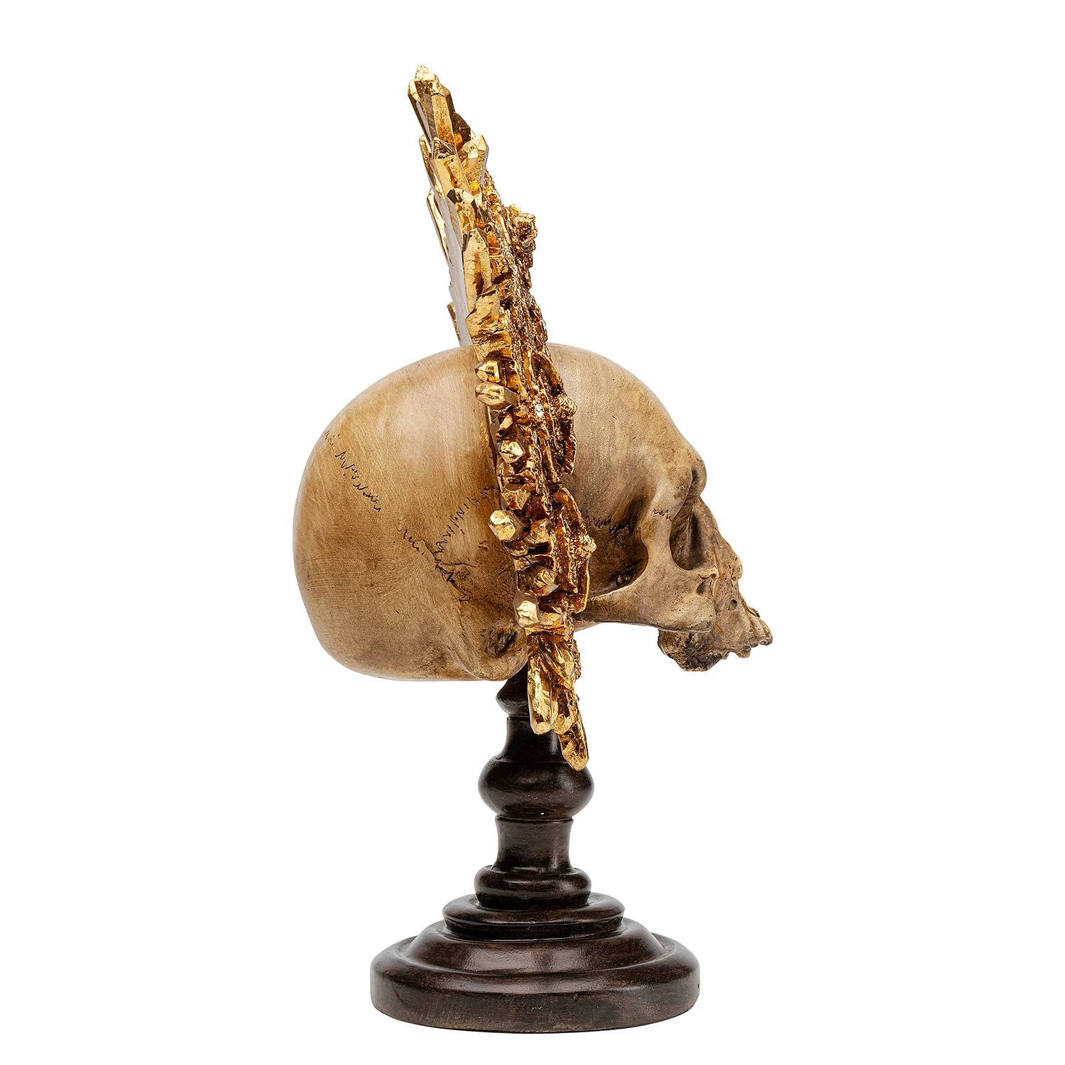 Kare Design Objet déco King Skull - Doré - Pierre 2 Kare Design Objet déco King Skull - Doré - Pierre – Image 2