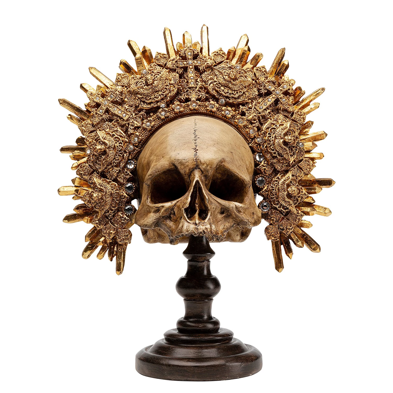 Kare Design Objet déco King Skull - Doré - Pierre 9 Kare Design Objet déco King Skull - Doré - Pierre – Image 9