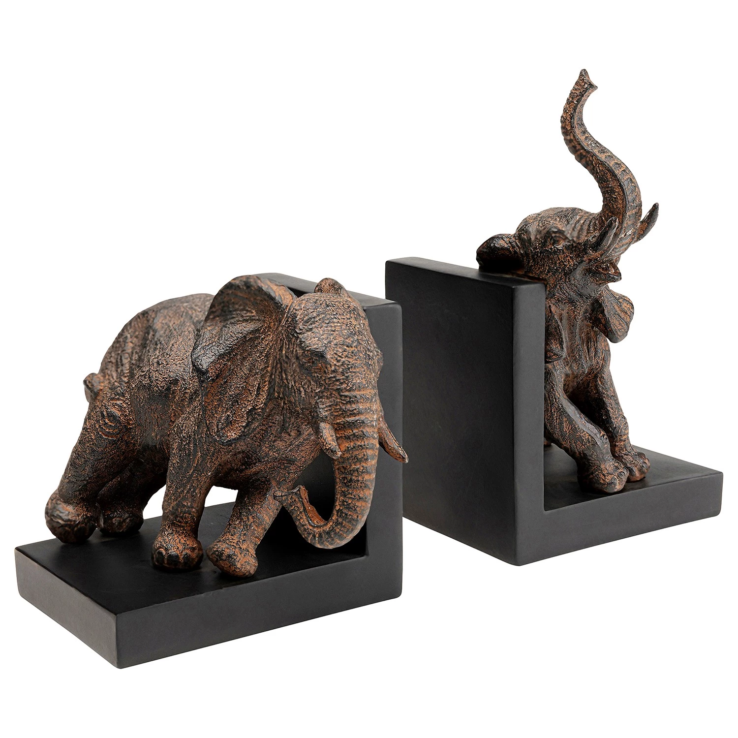 Kare Design Serre-livres Elephants (2 éléments) - Gris - Pierre 2 Kare Design Serre-livres Elephants (2 éléments) - Gris - Pierre – Image 2