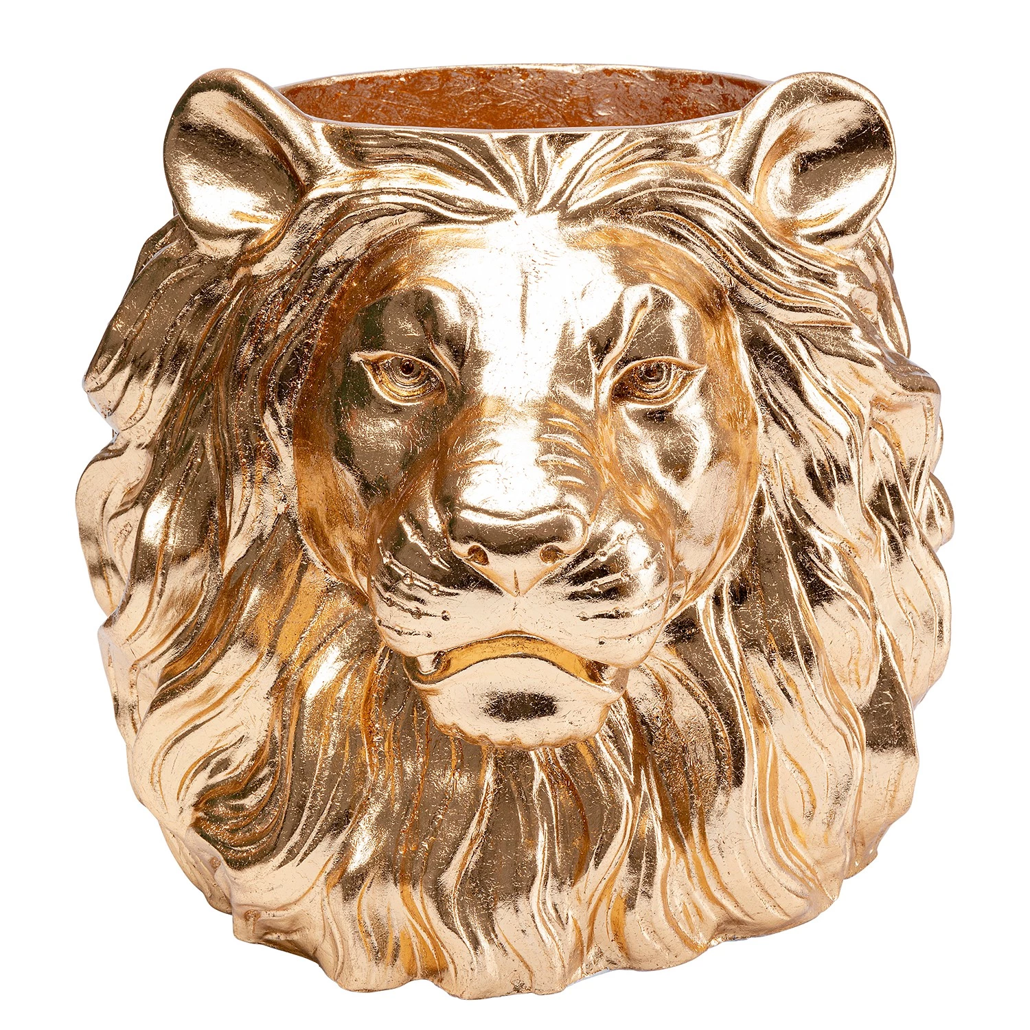 Kare Design Cache-pot déco Lion I - Doré - Matière plastique 3 Kare Design Cache-pot déco Lion I - Doré - Matière plastique – Image 3