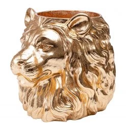 Kare Design Cache-pot déco Lion I - Doré - Matière plastique