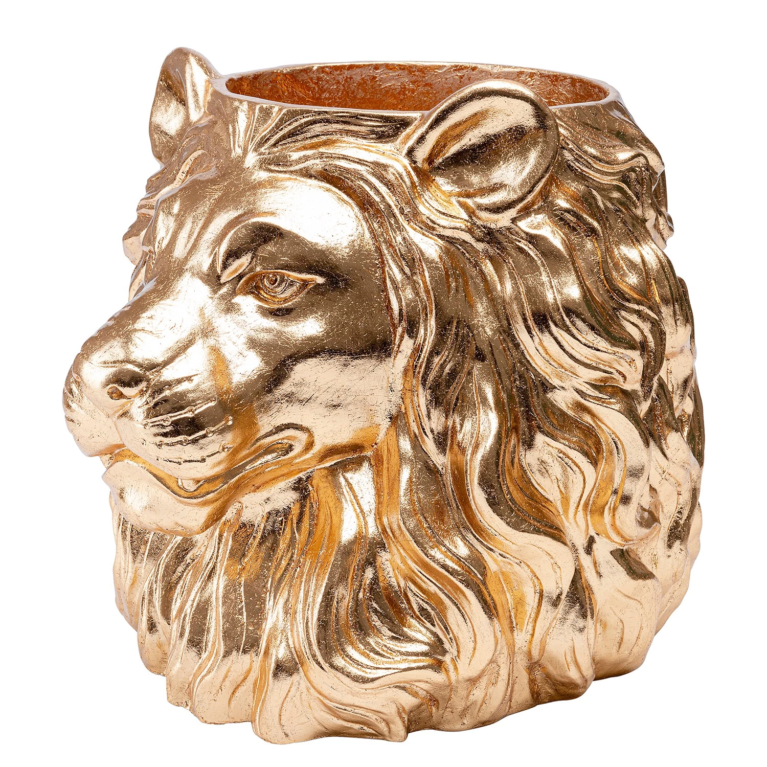 Kare Design Cache-pot déco Lion I - Doré - Matière plastique 1 Kare Design Cache-pot déco Lion I - Doré - Matière plastique