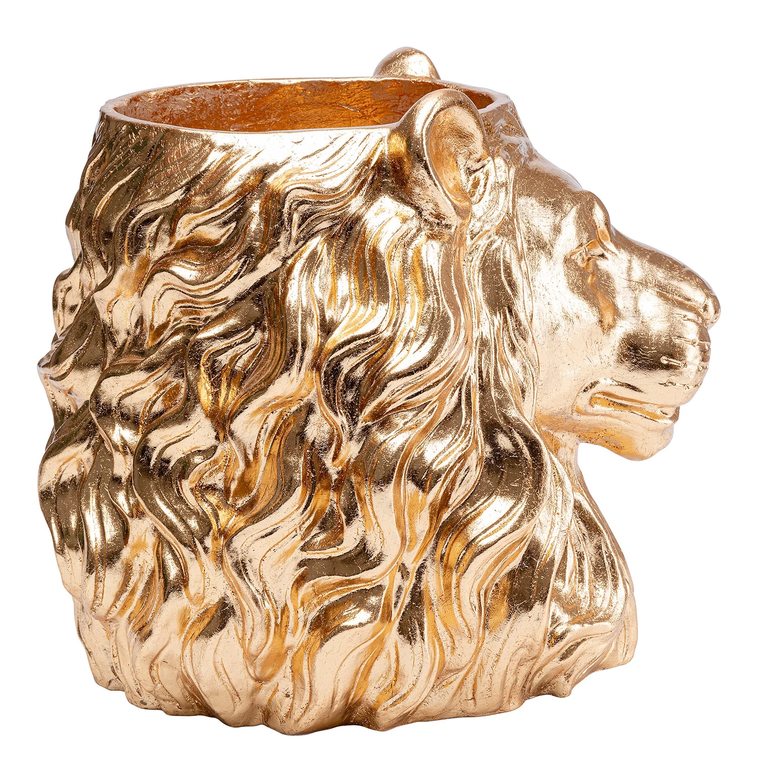 Kare Design Cache-pot déco Lion I - Doré - Matière plastique 7 Kare Design Cache-pot déco Lion I - Doré - Matière plastique – Image 7