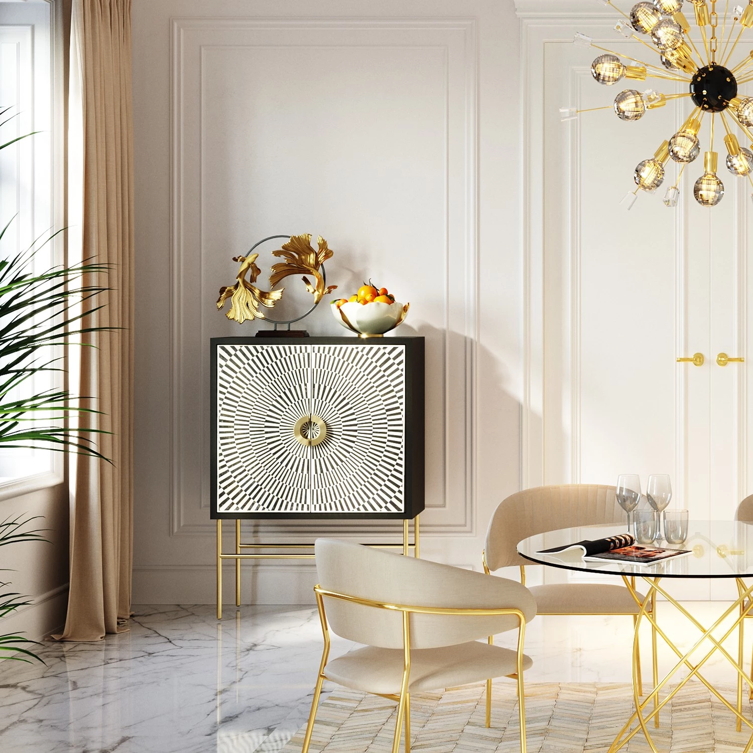 Kare Design Objet déco Dancing Betta Fishes - Doré - Métal / Pierre 10 Kare Design Objet déco Dancing Betta Fishes - Doré - Métal / Pierre – Image 10