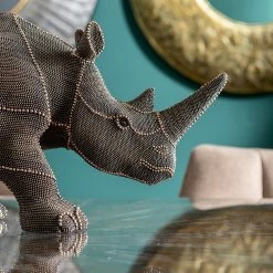 Kare Design Objet déco Rhino Rivets Pearls - Marron - Pierre -Pas Cher Décoration Magasin 1000277555 210707 09492500213 MOOD DETAILS P000000001000277555 mood
