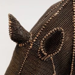 Kare Design Objet déco Rhino Rivets Pearls - Marron - Pierre -Pas Cher Décoration Magasin 1000277555 210707 09501300260 DETAILS P000000001000277555