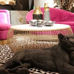 Kare Design Coupe décorative Flower Bloom - Noir / Doré - Pierre - Ø 20 cm - Noir / Doré -Pas Cher Décoration Magasin 1000277566 210707 09503000276 MOOD DETAILS P000000001000277566 mood