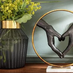 Kare Design Vase Barfly - Gris - Verre / Métal -Pas Cher Décoration Magasin 1000277575 210707 09512600331 MOOD DETAILS P000000001000277575 mood