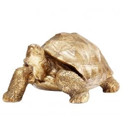 Statuette Turtle - Pierre - Doré