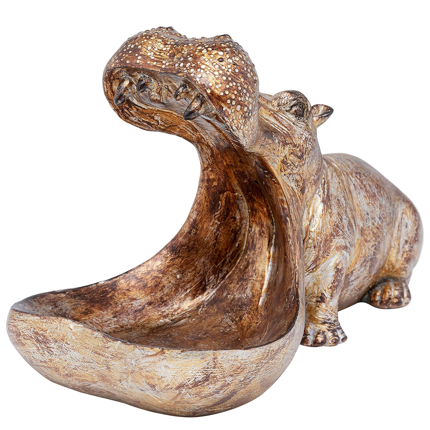 Kare Design Statuette Hungry Hippo - Marron - Pierre 1 Kare Design Statuette Hungry Hippo - Marron - Pierre