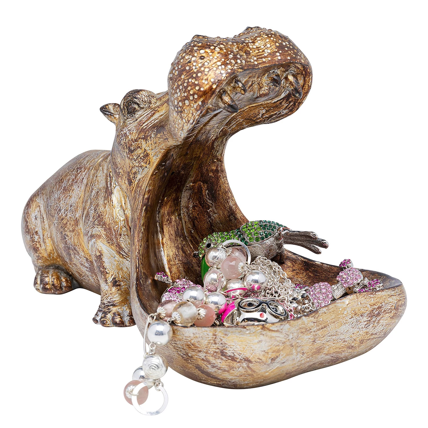 Kare Design Statuette Hungry Hippo - Marron - Pierre 7 Kare Design Statuette Hungry Hippo - Marron - Pierre – Image 7