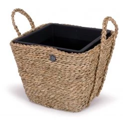 Flechtwaren Müller Bac à fleurs Manapad - Feuille de plante - Marron - 49 x 40 cm