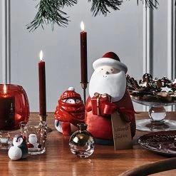 Leonardo Père Noël Natale - Céramique - Blanc / Rouge -Pas Cher Décoration Magasin 1000290569 211110 075059000044 DETAILS P000000001000290569