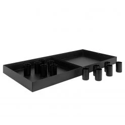 Bougeoir Beito Tray - Noir - 22 x 3 x 42 cm -Pas Cher Décoration Magasin 1000293845 210921 13082000052 DETAILS P000000001000293845
