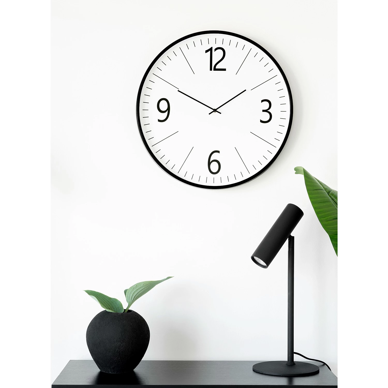 Horloge murale Bela - quartz - Noir / Blanc 2 Horloge murale Bela - quartz - Noir / Blanc – Image 2
