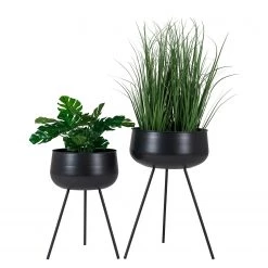 Pot de fleurs Ardola (2 éléments) - Noir -Pas Cher Décoration Magasin 1000293860 210921 13082100097 DETAILS P000000001000293860