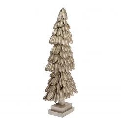 My Flair Déco de Noël Sapin doré - Polyester PVC - Doré