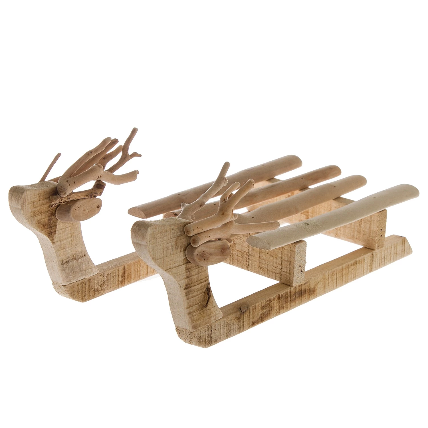 My Flair Objet décoratif Luge - Sapin - Marron 1 My Flair Objet décoratif Luge - Sapin - Marron