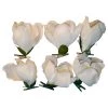 My Flair Fleurs artificielles Magnolia (lot de 6) - Polyester PVC - Blanc