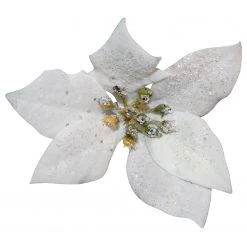 My Flair Fleurs Étoile de Noël (lot de 8) - Polyester PVC - Blanc -Pas Cher Décoration Magasin 1000294729 210930 135431000110 DETAILS P000000001000294729