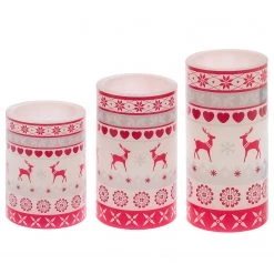 My Flair Bougies LED Nordiques (3 éléments) - Cire - Blanc / Rouge 6 My Flair Bougies LED Nordiques (3 éléments) - Cire - Blanc / Rouge -Pas Cher Décoration Magasin 1000294730 210930 135435000123 DETAILS P000000001000294730