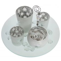 My Flair Bougeoirs Solmas - Verre coloré - Argenté 7 My Flair Bougeoirs Solmas - Verre coloré - Argenté -Pas Cher Décoration Magasin 1000294731 210930 135439000117 DETAILS P000000001000294731