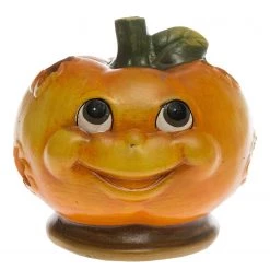 My Flair Photophore citrouille Fips - Céramique - Orange