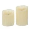 My Flair Bougies LED Crème (2 éléments) - Cire véritable - Blanc