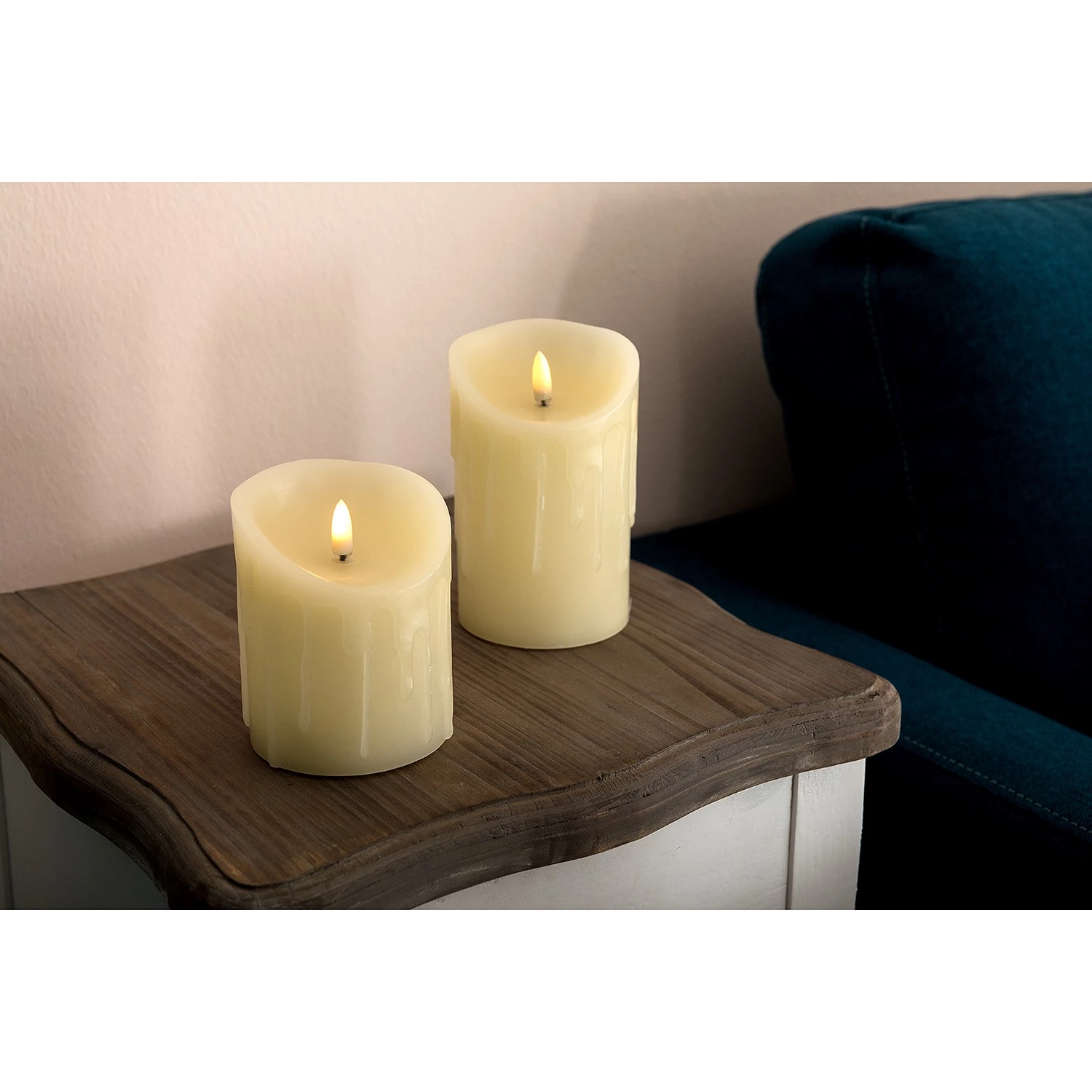 My Flair Bougies LED Crème (2 éléments) - Cire véritable - Blanc 2 My Flair Bougies LED Crème (2 éléments) - Cire véritable - Blanc – Image 2