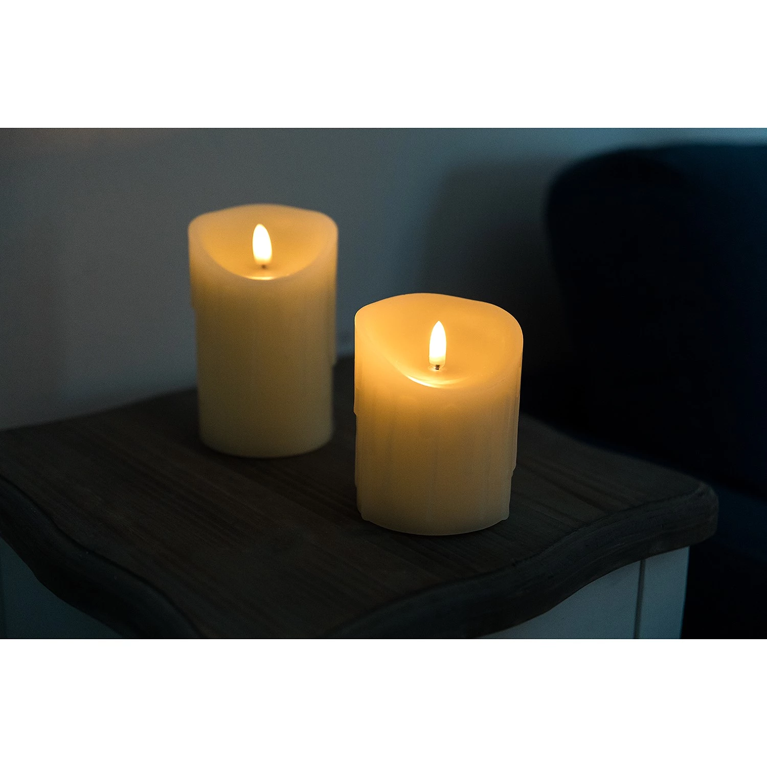 My Flair Bougies LED Crème (2 éléments) - Cire véritable - Blanc 3 My Flair Bougies LED Crème (2 éléments) - Cire véritable - Blanc – Image 3