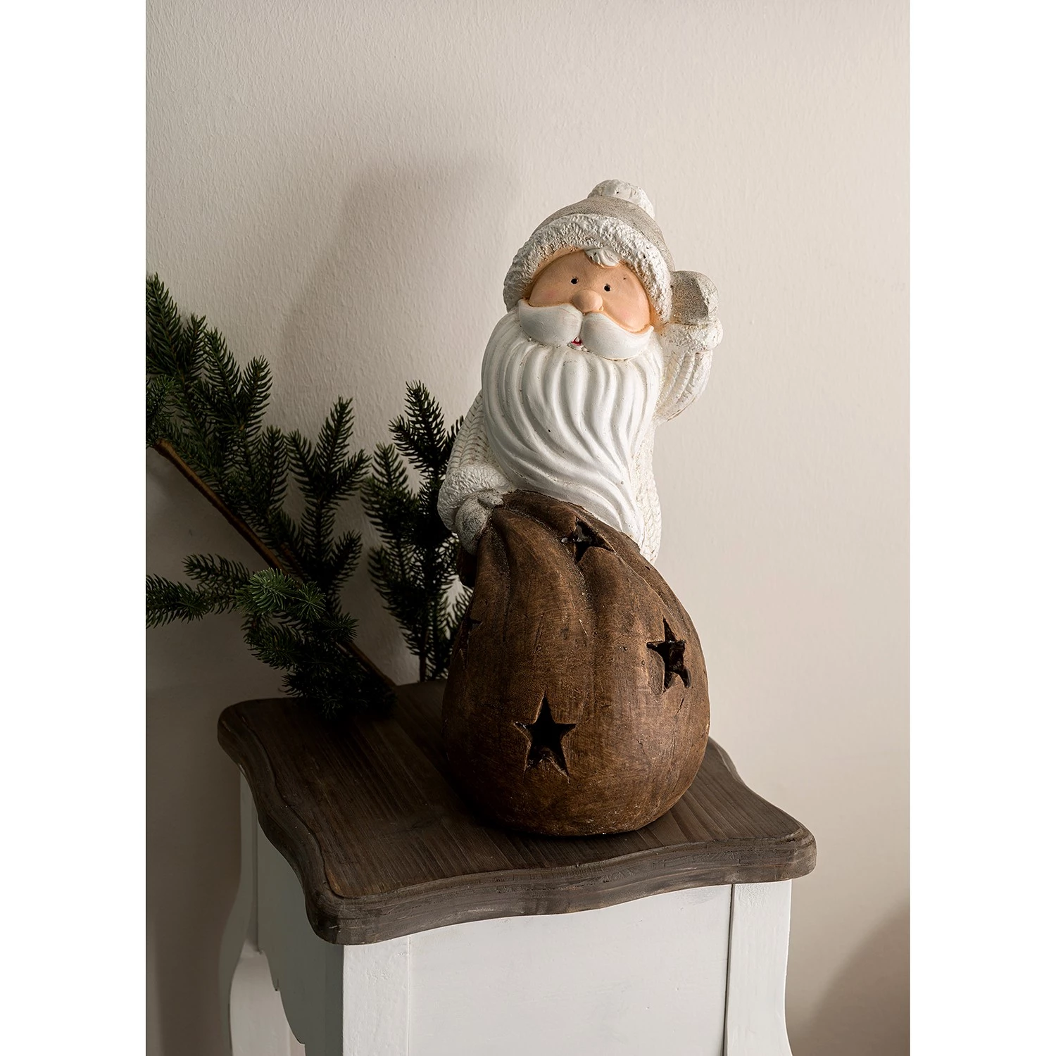 My Flair Figurine LED Père Noël III - Polyrésine - Multicolore 3 My Flair Figurine LED Père Noël III - Polyrésine - Multicolore – Image 3