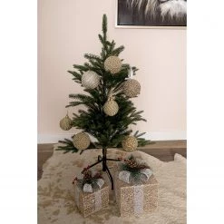 My Flair Sapin de Noël Flemma I - Fer / Polyester PVC - Vert - Hauteur : 90 cm -Pas Cher Décoration Magasin 1000294770 210930 13571900258 MOOD DETAILS P000000001000294770 mood