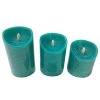 My Flair Bougies LED Esberg (3 éléments) - Cire - Turquoise