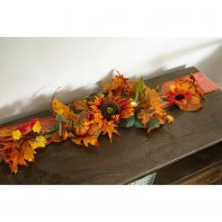 My Flair Chemin de table LED Fleurs d’automne - Polyester PVC - Orange -Pas Cher Décoration Magasin 1000294814 210930 13594000379 MOOD DETAILS P000000001000294814 mood